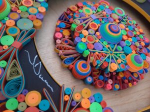 Detail of abstract quilling